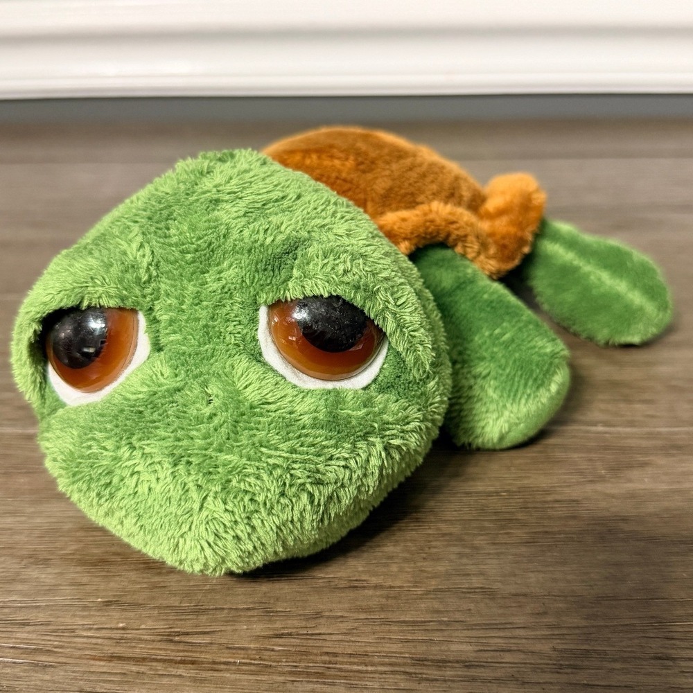 Russ Berrie Shecky Turtle Plush Luv Pets Green Brown Stuffed Animal Toy